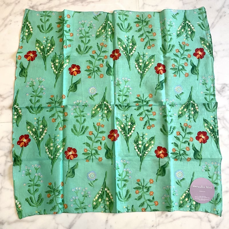 ナタリーレテ ボタニカル ガーデン 花柄 大判 ハンカチ クロス | 世界