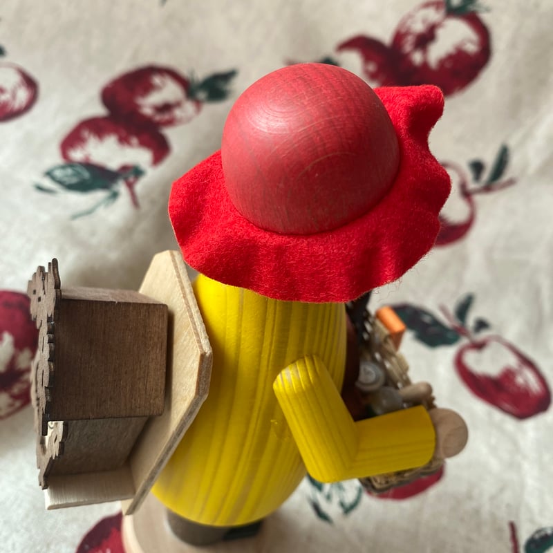 時計売り ドイツ クーネルト社 煙だし人形 パイプ人形 香炉 木製