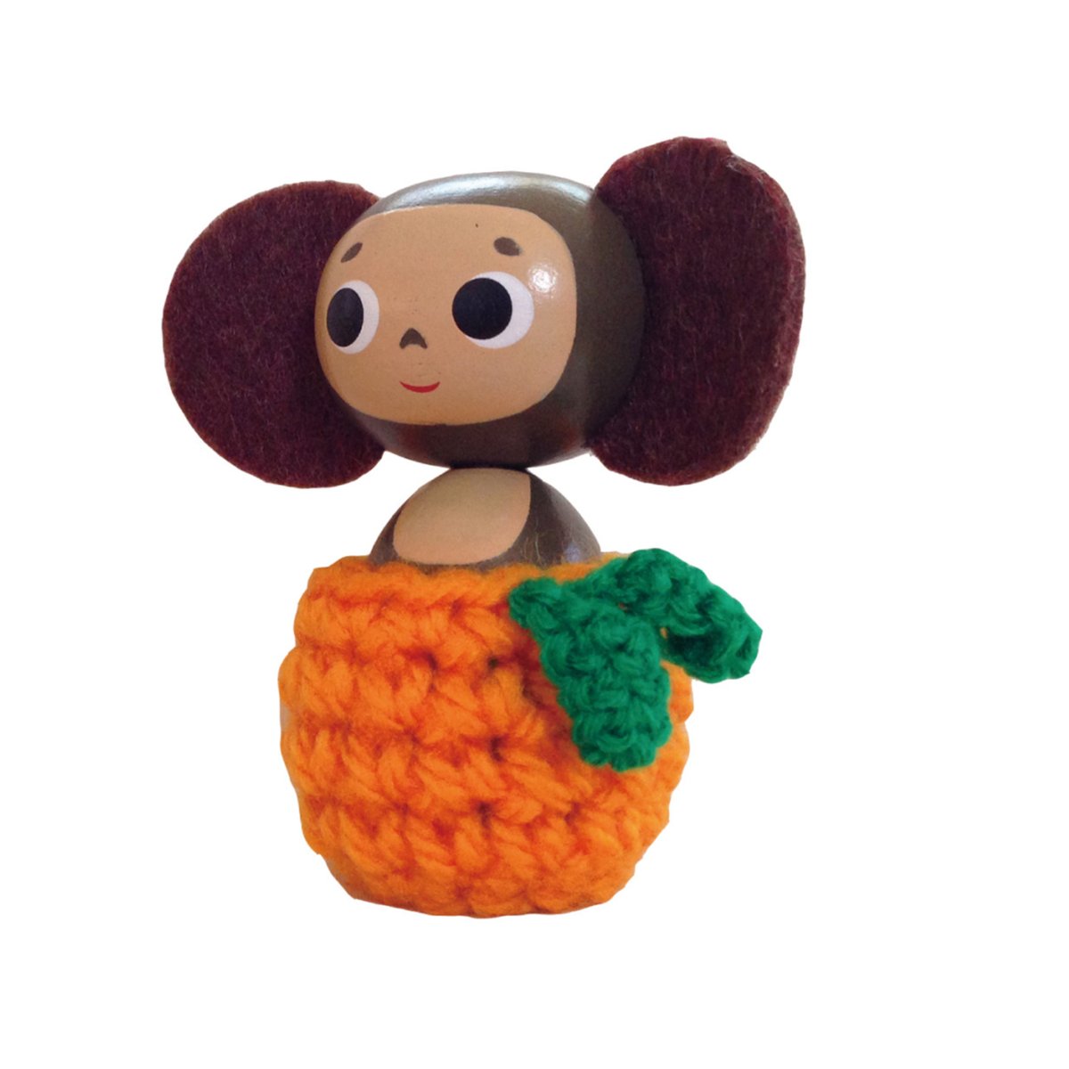 ソフィアドール・オレンジチェエドール あみぐるみ チェブラーシカ 木製 人形 フィギュア みかん あみぐるみ | 世界