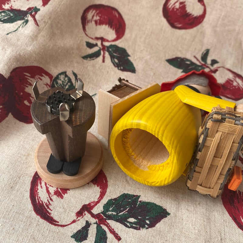 時計売り ドイツ クーネルト社 煙だし人形 パイプ人形 香炉 木製