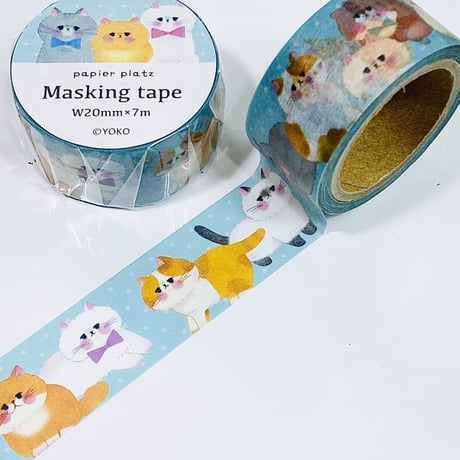 パピアプラッツ　猫の集会　マスキングテープ　YOKO
