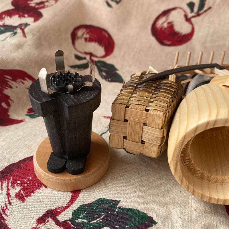 農夫 ドイツ クーネルト社 煙だし パイプ人形香炉 木製 インテリア