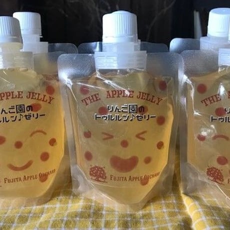 りんご園のトゥルルンゼリー３個とアップルジェラート3個セット