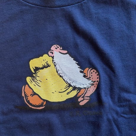 ROBERT CRUMB："MR,NATURAL WALKING S/S T-SHIRT" (NAVY)