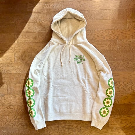 HAVE A GRATEFUL DAY："HOODIE SWEAT SHIRT -HELIOTROPISM-"(OATMEAL)