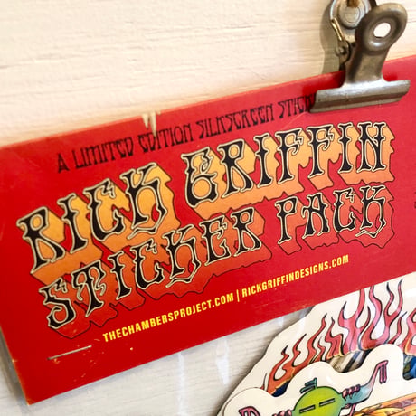 Rick Griffin："STICKER PACK" -A Limited Edition Silkscreen Sticker Pack-