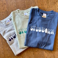 OTHERS："STUBBORN S/S T-SHIRT" (MIX GRAY, HAZY NAVY, SAGE GREEN,)
