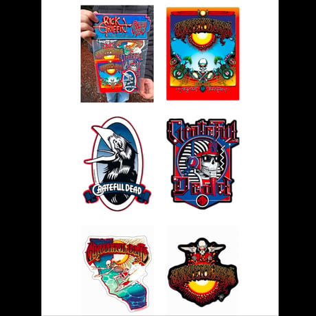 RICK GRIFFIN x GRATEFUL DEAD："GIANT STICKER PACKS"