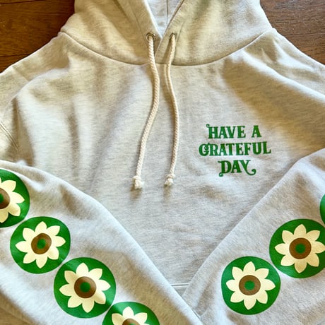 HAVE A GRATEFUL DAY："HOODIE SWEAT SHIRT -HELIOTROPISM-"(OATMEAL)