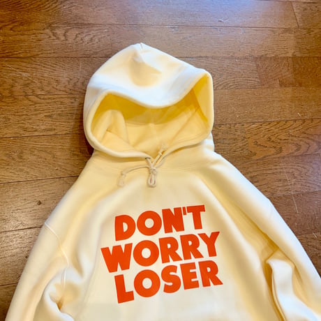DON'T WORRY LOSER："LOGO HOODIE" (NATURAL)