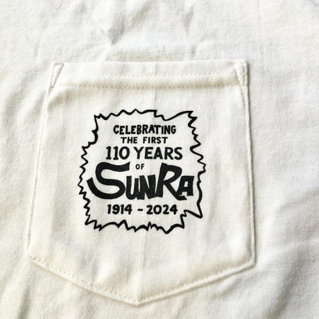 PRESS POP："SUN RA S/S POCKET T-SHIRT" (WHITE)