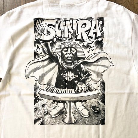 PRESS POP："SUN RA S/S POCKET T-SHIRT" (WHITE)