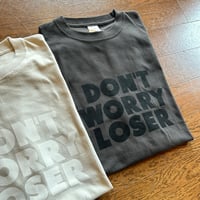 DON'T WORRY LOSER："OG LOGO S/S T-SHIRT" (CHARCOAL,LIGHT GRAY,)