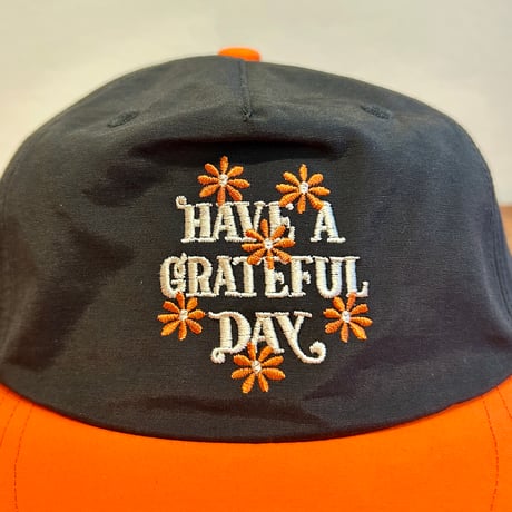 HAVE A GRATEFUL DAY："5 PANEL CAP" (BLACK, OLIVE BROWN, SAGE BLUE)