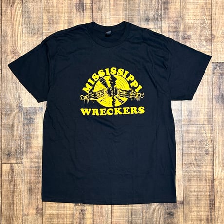 MISSISSIPPI RECORDS："MISSISSIPPI WRECKERS S/S T-SHIRT" (BEIGE,BLACK)