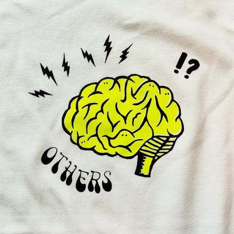 OTHERS："BRAIN L/S T-SHIRT" (Color:WHITE)