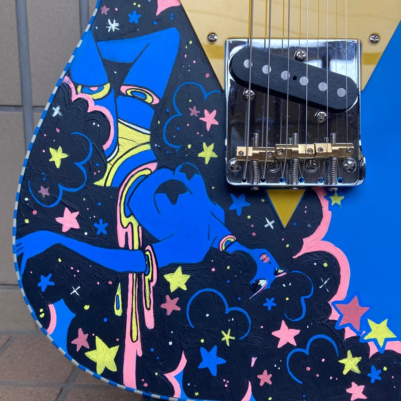 KDV3_BLUE_Painted Guitars by KrissyDiggs | CGK
