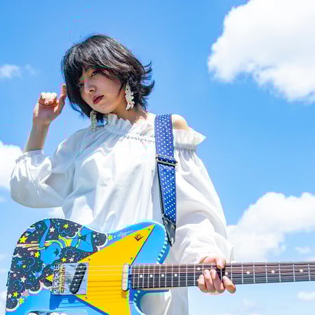 KDV3_BLUE_Painted Guitars by KrissyDiggs