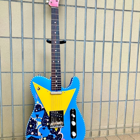 KDV3_BLUE_Painted Guitars by KrissyDiggs