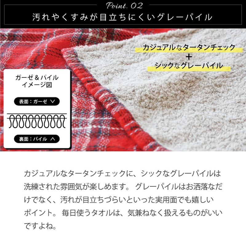 タータンチェック TARTAN CHECK タオルギフトセット 今治タオル 日本製