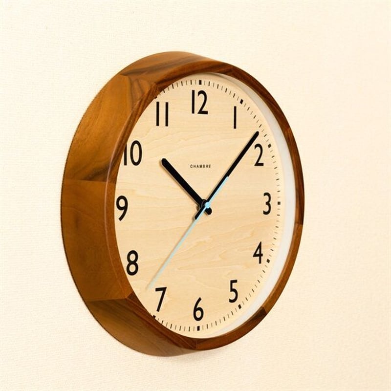 CHAMBRE DROP CLOCK 【ウォルナット】【電波時計】ドロップ壁掛け時計