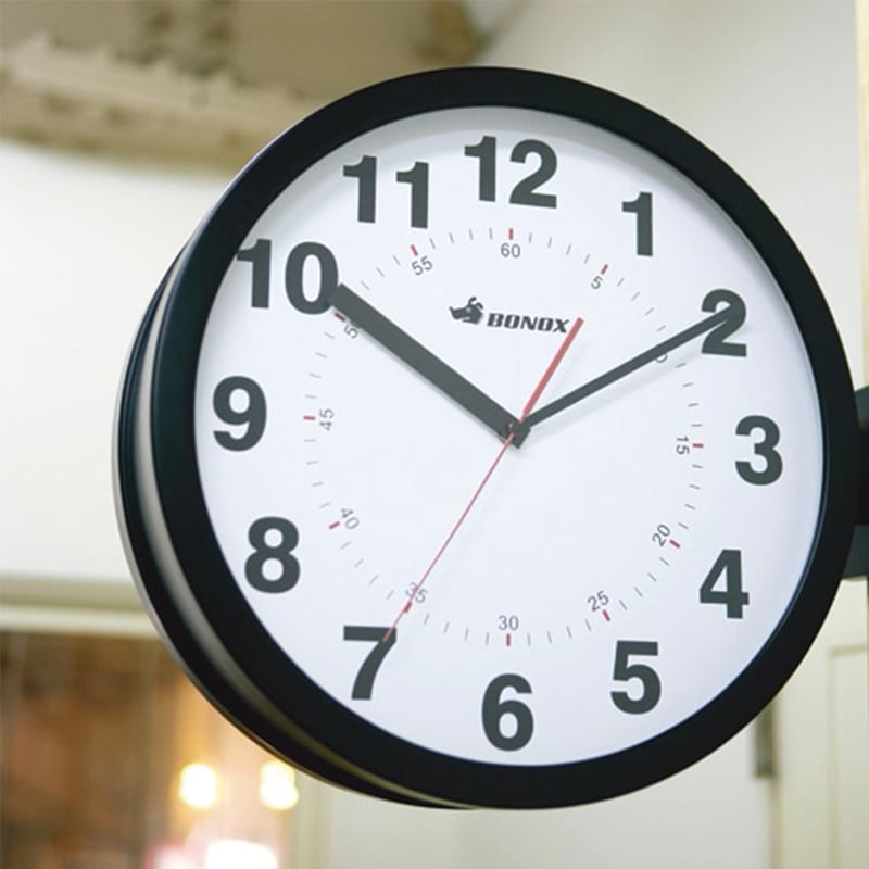インテリア時計 DOUBLE FACES WALL CLOCK BLACK DOUBLE FACES WALL CLOCK BLACK ダブル フェイス ウォール クロッ