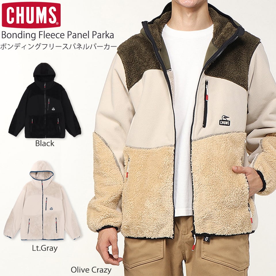 CHUMS｜19AW ボンディングフリースパーカー （Black・M） CHUMS｜19AW 