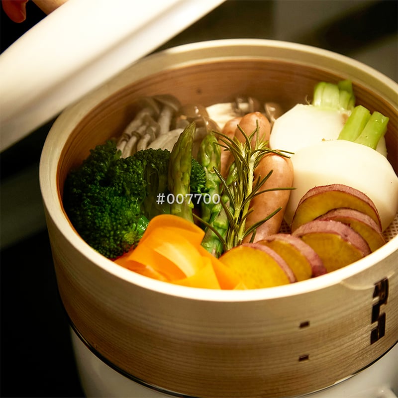 fujihoro (富士ホーロー) せいろ付きホーロー鍋 18cm ホワイト せいろ