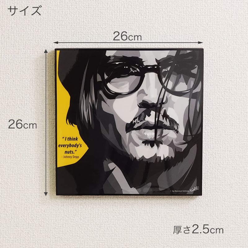 ポップアートフレーム ジョニー・デップ】Jhonny Depp フレーム