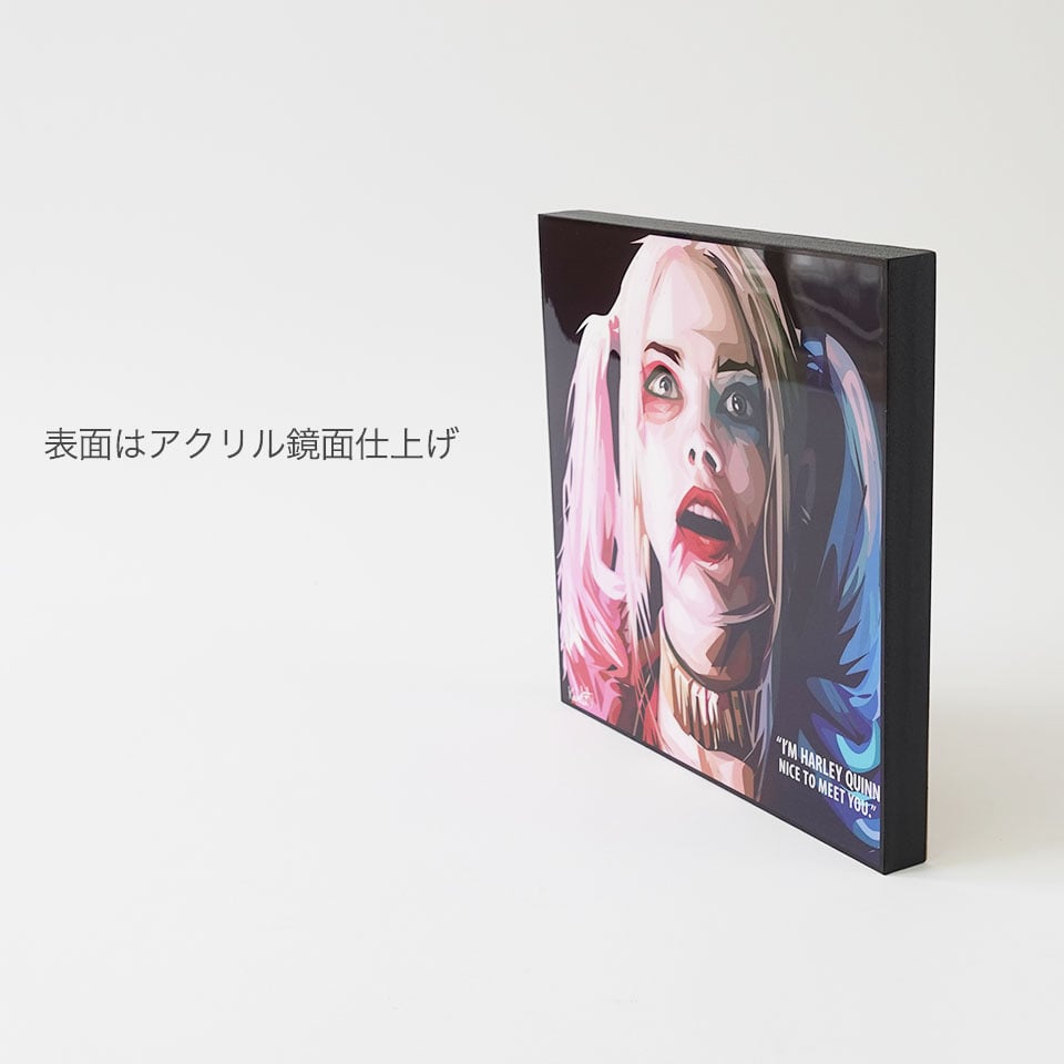 ハーレイ・クイン アートポスター フレーム付き お値下げ⭕️ ポップアートフレーム ハーレイ・クイン】Harley Quinn フレーム