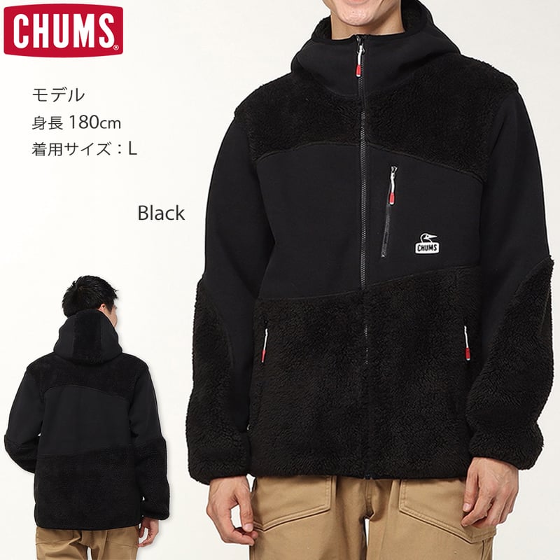 2024年秋冬CHUMS新作】ボンディングフリースパネルパーカー Bonding