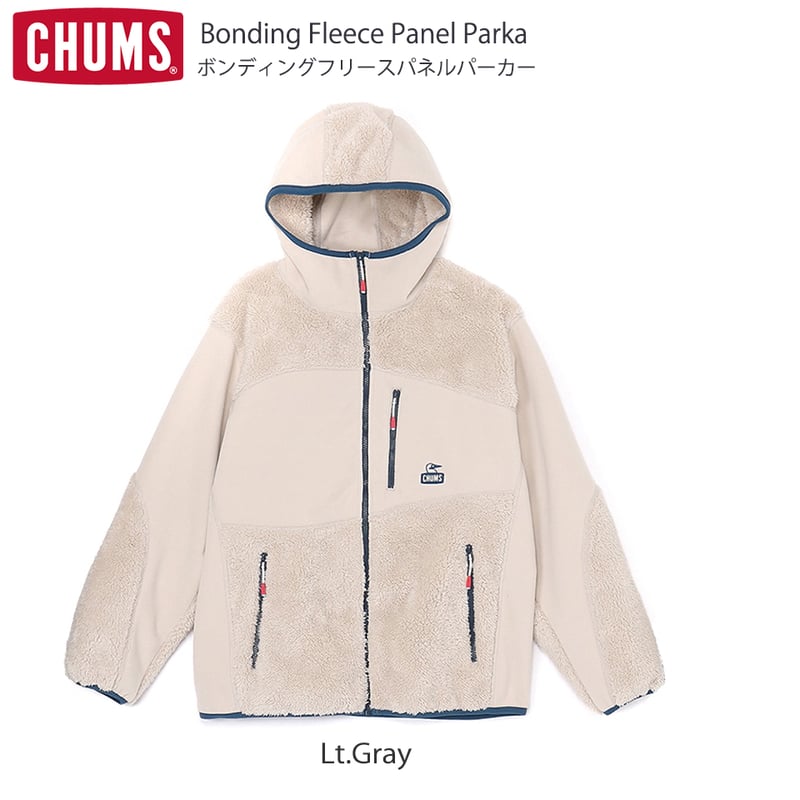 チャムス（CHUMS）/フリース・ニット Bonding Fleece Panel Parka 2024年秋冬CHUMS新作】ボンディングフリースパネルパーカー Bonding