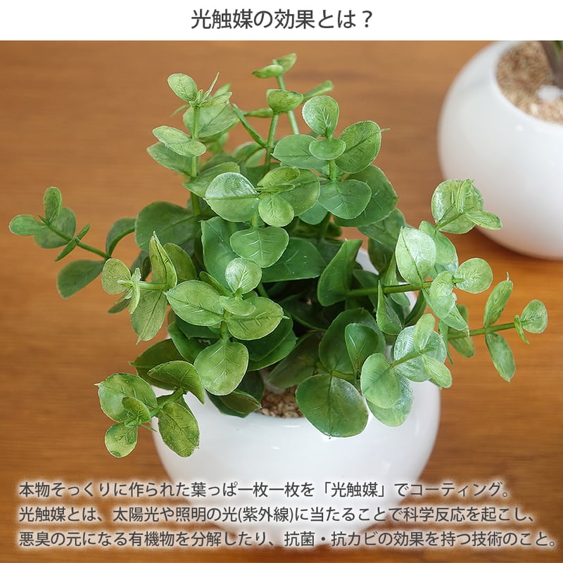 ラウンドポット3個セット インテリアグリーン フェイクグリーン 造花
