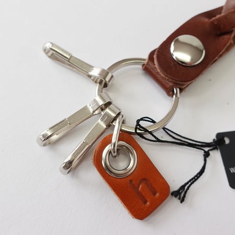 Hawk Company ホークカンパニー レザー編み込みキーホルダー 6273 鍵 キーリング メンズ レディース ユニセックス プレゼント