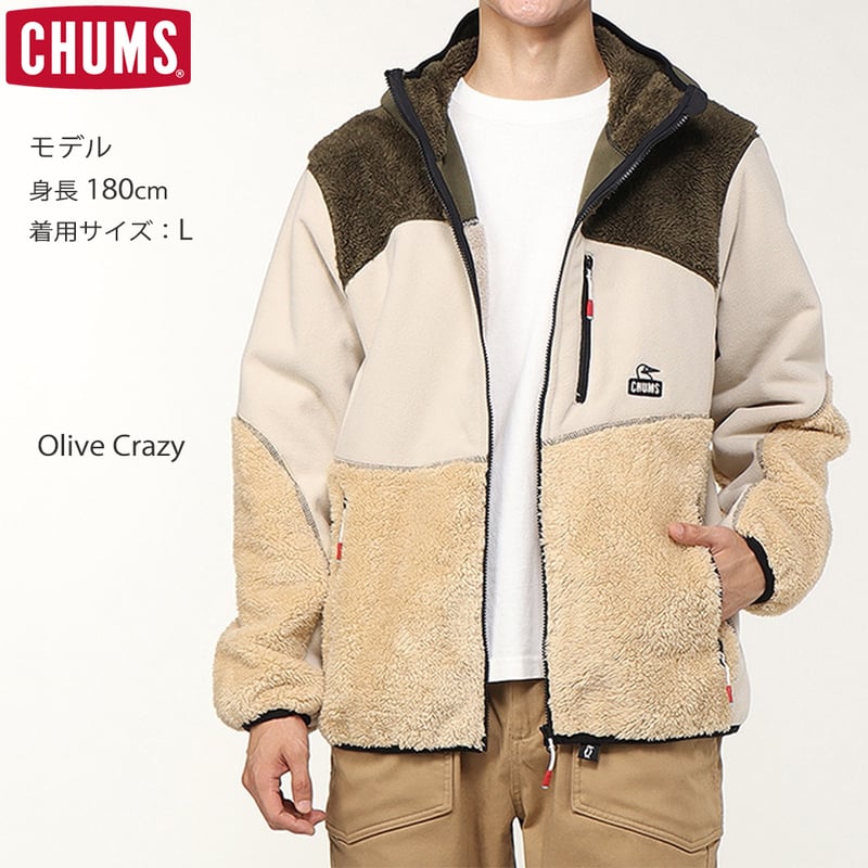 チャムス CHUMS くれれ フリース ジャケット メンズ ボンディング 