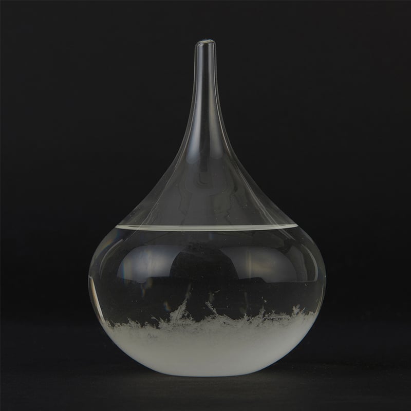 ストームグラス ガラス 天気予報ボトル ストーム瓶 気象予報器 結晶