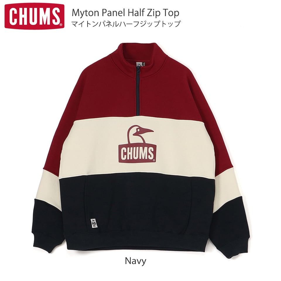 2024年秋冬CHUMS新作】マイトンパネルハーフジップトップ Myton Panel
