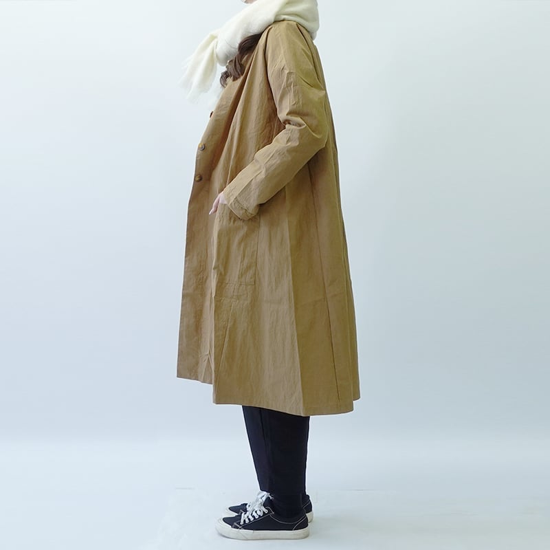 【美品・】高級感×ふわふわ癒し素材◎可愛くオシャレに　ベージュロングコート トレンチコート レディース ロング 春 秋 スプリングコート