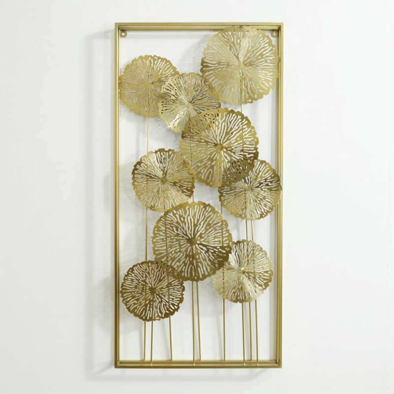 ウォールアート アートパネル アイアン 壁掛け 壁飾り ロータス