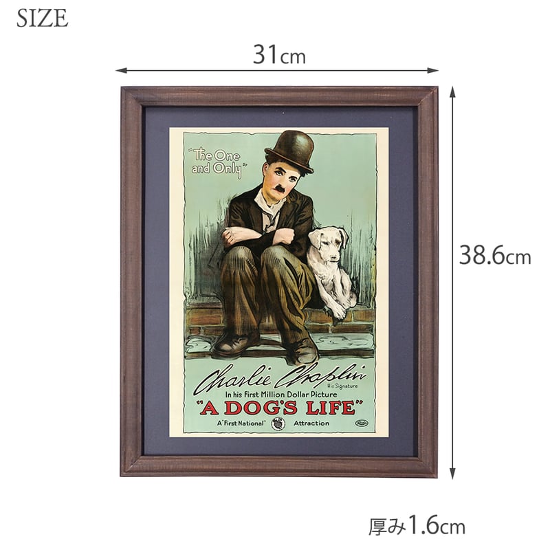 ビンテージ フレームポスター DOG'S LIFE Vintage Flame Poster