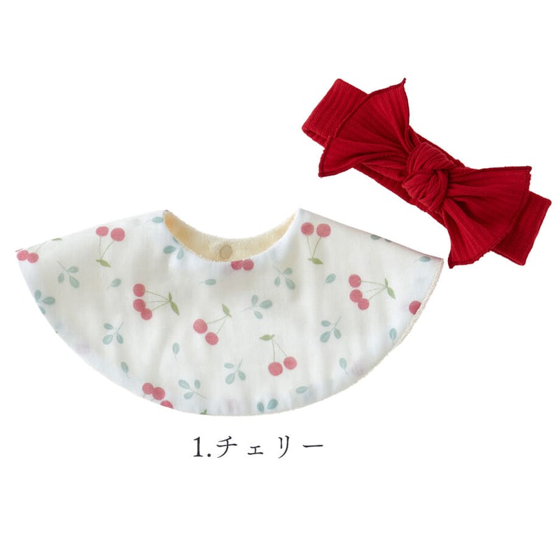 女の子のプチギフトに】プリントスタイ＆リブヘアバンド2点セット