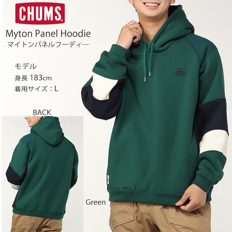 2024年秋冬CHUMS新作】マイトンパネルフーディ― Myton Panel Hoodie