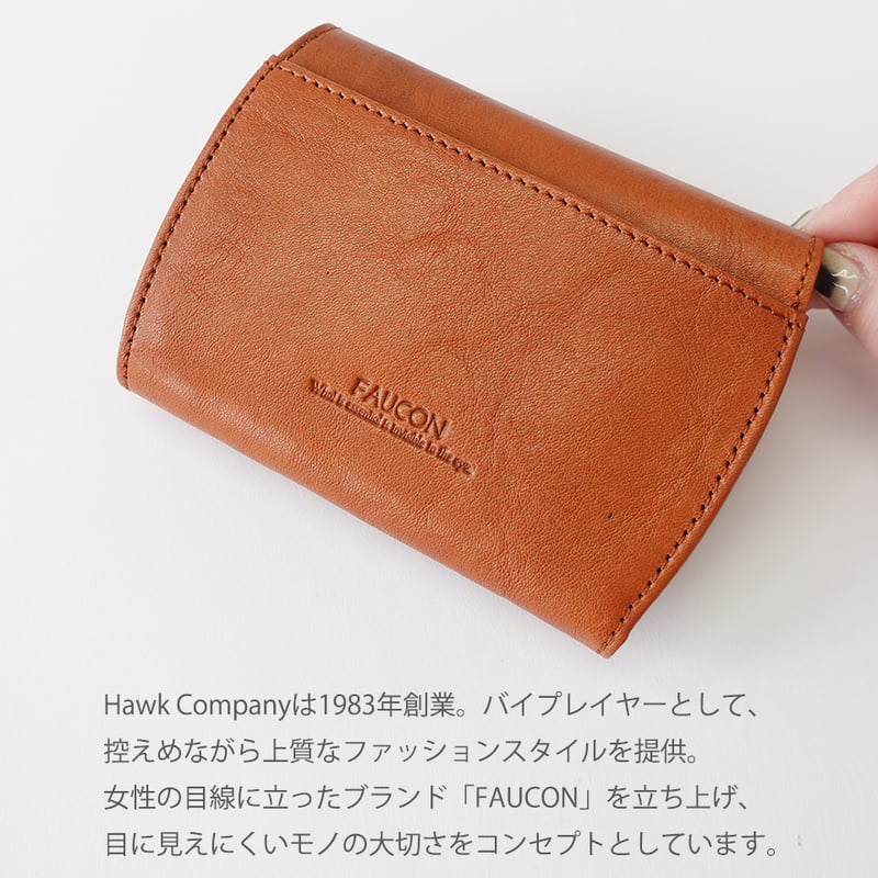 Hawk Company ホークカンパニー 二つ折り財布 コンパクト イタリアン 