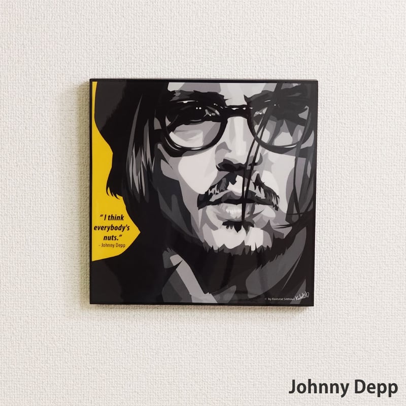 【唯一無二】ジョニー・デップ　ウォーク・オブ・フェイムアート作品 唯一無二】ジョニー・デップ ウォーク・オブ・フェイムアート作品 唯一