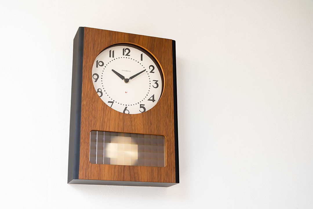 即落札厳禁 Chambre 振り子時計 BC PENDULUM CLOCK 新品 CHAMBRE BC PENDULUM CLOCK WALNUT 日本製 振り子時計 昭和レト