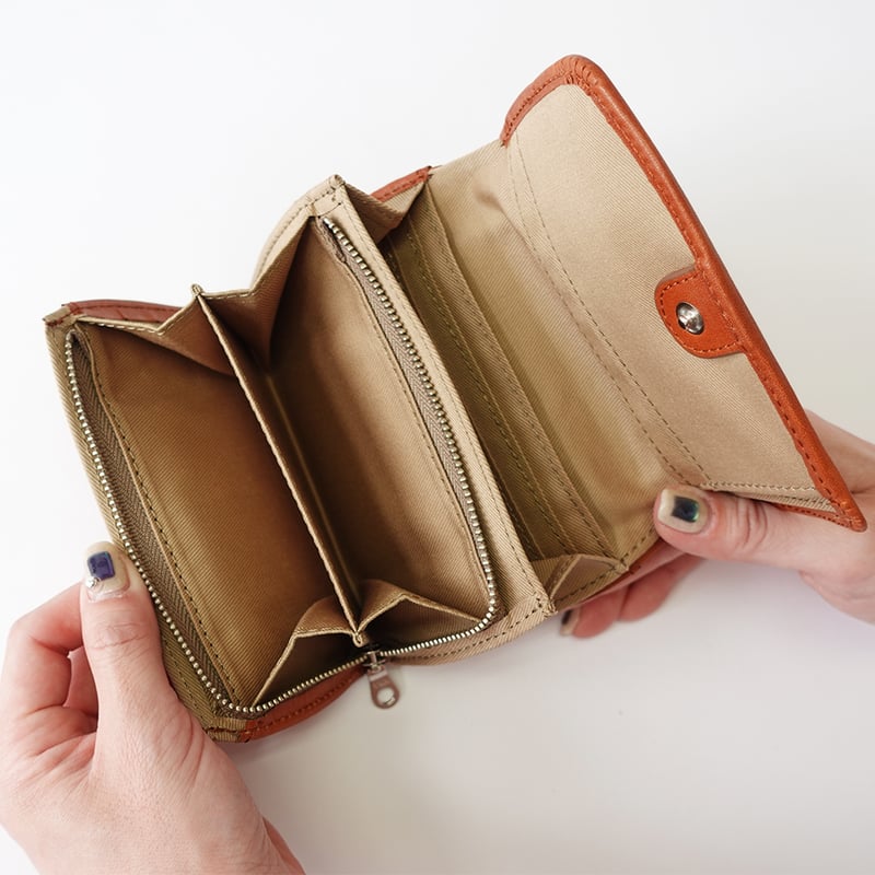 Hawk Company ホークカンパニー 二つ折り財布 コンパクト イタリアン