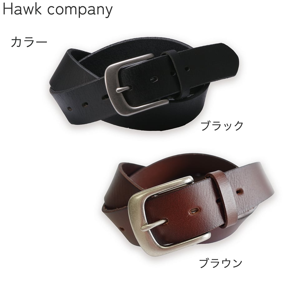 HAWK COMPANY ホークカンパニー ニッケルバックル レザーベルト