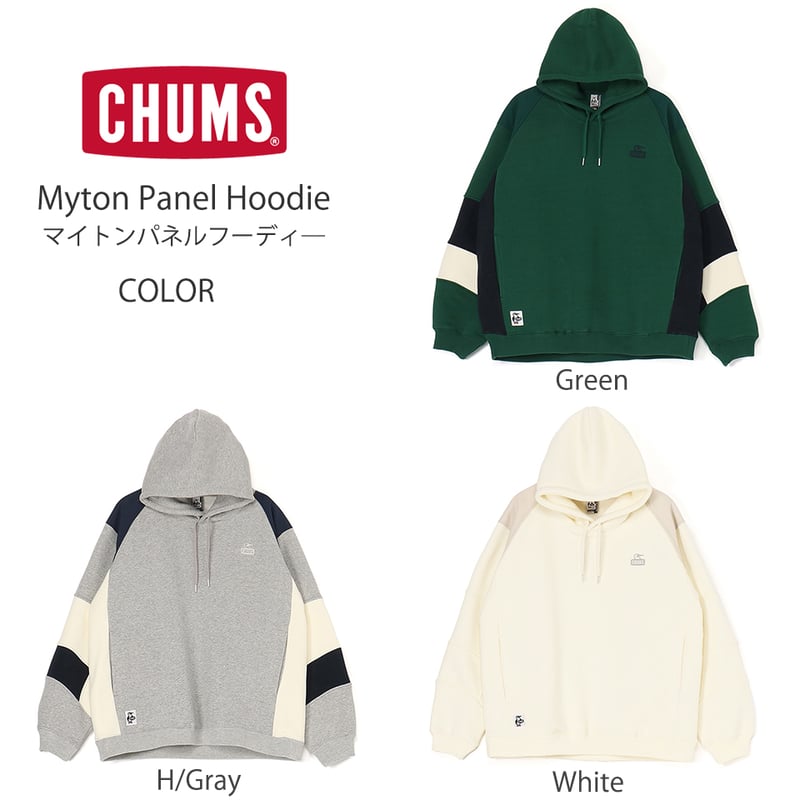 2024年秋冬CHUMS新作】マイトンパネルフーディ― Myton Panel Hoodie