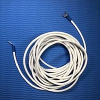 冷蔵庫専用アースコード3m　Y-Y端子付　コード白　550円