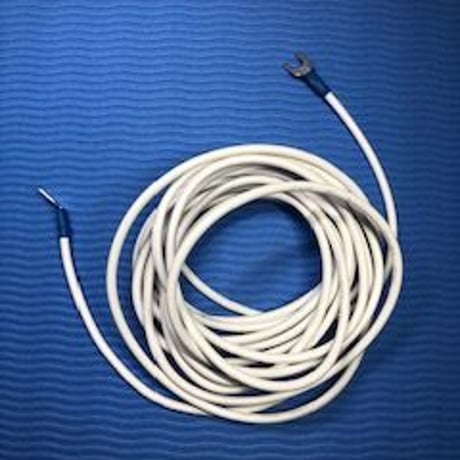 冷蔵庫専用アースコード3m　Y-Y端子付　コード白　550円